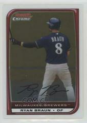 Ryan Braun #1 Baseball Cards 2008 Bowman Chrome Prices