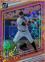 Brandon Crawford [Pink Fireworks] #D-4 Baseball Cards 2022 Panini Donruss Dominators Prices