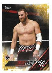 Sami Zayn [Gold] Wrestling Cards 2016 Topps WWE Then Now Forever Prices