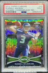 Russell Wilson [Stands in Background Camouflage Refractor] #40 Football Cards 2012 Topps Chrome Prices
