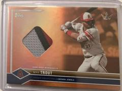 Mike Trout [Relic Orange Rainbow] #22 Baseball Cards 2022 Topps X Bobby Witt Jr. Crown Prices