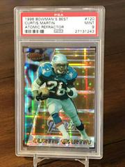 Curtis Martin [Atomic Refractor] #120 Football Cards 1996 Bowman's Best Prices