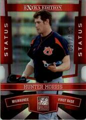 Hunter Morris [Signature Status] #8 Baseball Cards 2010 Donruss Elite Extra Edition Prices