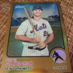 Pete Alonso [Chrome Gold Border] Baseball Cards 2022 Topps Heritage Prices