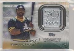 REGGIE JACKSON Baseball Cards 2021 Topps 70th Anniversary Logo Patch Prices