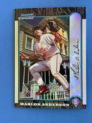 Marlon Anderson [Refractor] #206 Baseball Cards 1999 Bowman Chrome International Prices