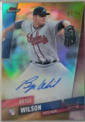 Bryse Wilson [Gold Refractor] #FA-BW Baseball Cards 2019 Topps Finest Autographs Prices