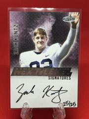 Zack Kuntz [Silver] #NLS-ZK Football Cards 2023 Sage Next Level Signatures Prices