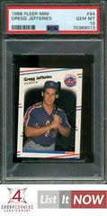 Gregg Jefferies #94 Baseball Cards 1988 Fleer Mini Prices