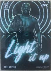 Jon Jones [White Sparkle] #19 Ufc Cards 2023 Panini Donruss Optic UFC Light It Up Prices