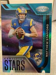 Matthew Stafford [Teal] Football Cards 2022 Panini Certified Stars Prices