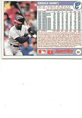 Harold Baines #33 Baseball Cards 1988 Sportflics Prices
