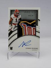George Pickens #RA-GPI Football Cards 2022 Panini Immaculate Collegiate Rookie Autographs Prices