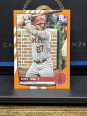 Mike Trout [Electric Orange] Baseball Cards 2023 Topps Big League Prices