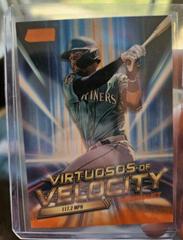 Julio Rodriguez [Orange] Baseball Cards 2023 Stadium Club Virtuosos of Velocity Prices