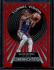 Davion Mitchell [Red Flood] #7 Basketball Cards 2021 Panini Obsidian Tunnel Vision Prices