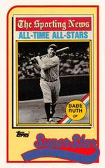 Babe Ruth #20 Baseball Cards 1989 Topps Ljn Baseball Talk Prices