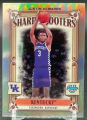 Justin Edwards #SS-5 Basketball Cards 2023 Bowman Chrome University Sharp Shooters Prices