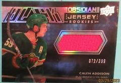 Calen Addison #OR-9 Hockey Cards 2021 SPx UD Black Obsidian Rookies Prices