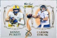 Kenny Pickett, Carson Strong [White Platinum] Football Cards 2022 Wild Card Matte Dueling Guns Prices