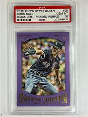 Chris Sale [Black Jersey Framed Purple] #25 Baseball Cards 2016 Topps Gypsy Queen Prices