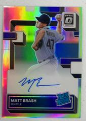 Matt Brash Baseball Cards 2022 Panini Donruss Optic Rated Rookie Signatures Prices
