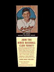 Bob Nieman [With Tab] #26 Baseball Cards 1958 Hires Root Beer Prices