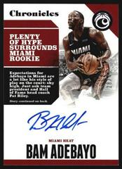 Bam Adebayo [Purple] Basketball Cards 2017 Panini Chronicles Autographs Prices