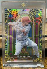 Mike Trout [Snake Skin Prizm] Baseball Cards 2021 Panini Prizm Stained Glass Prices