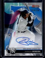 Everson Pereira [Blue Refractor] Baseball Cards 2020 Bowman's Best of 2020 Autographs Prices