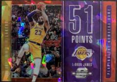 LeBron James [Red Cracked Ice] #6 Basketball Cards 2018 Panini Contenders Optic Playing the Numbers Game Prices
