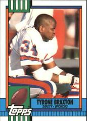 Tyrone Braxton Football Cards 1990 Topps Tiffany Prices