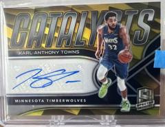 Karl Anthony Towns [Gold] Basketball Cards 2021 Panini Spectra Catalysts Signatures Prices