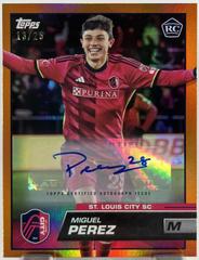 Miguel Perez [Autograph Orange] #102 Soccer Cards 2023 Topps MLS Prices