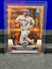 Francisco Alvarez  [Orange Variation] #35 Baseball Cards 2023 Bowman Chrome Sapphire Prices