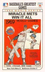 1969 World Series Game 5 #6 Baseball Cards 1989 Topps Ljn Baseball Talk Prices