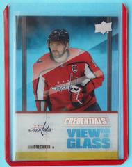 Alex Ovechkin Hockey Cards 2021 Upper Deck Credentials View from the Glass Prices
