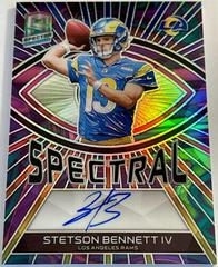 Stetson Bennett IV [Marble Neon] #2 Football Cards 2023 Panini Spectra Spectral Signature Prices