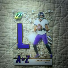 Lamar Jackson #12 Football Cards 2023 Panini Zenith A to Z Prices