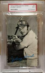 Johnny Bench [White Back] #71 Baseball Cards 1974 Topps Deckle Edge Prices