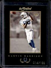 Marvin Harrison [Black Border Gold] #65 Football Cards 2004 Fleer Inscribed Prices