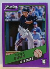 Steven Kwan [Purple] #4 Baseball Cards 2022 Panini Chronicles Classics Prices