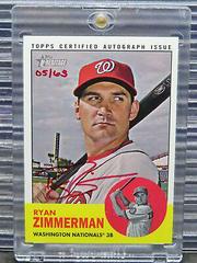 Ryan Zimmerman [Red Ink] Baseball Cards 2012 Topps Heritage Real One Autographs Prices