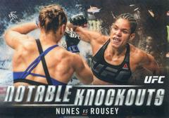 Amanda Nunes Ufc Cards 2018 Topps UFC Chrome Notable Knockouts Prices