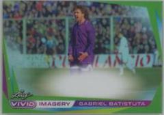Gabriel Batistuta [Green] Soccer Cards 2022 Leaf Vivid Imagery Prices
