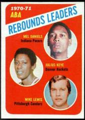 Rebound Leaders: Daniels, Keye, Lewis #150 Basketball Cards 1971 Topps Prices
