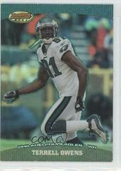 Terrell Owens [Green] #10 Football Cards 2004 Bowman's Best Prices