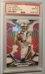 Cam Newton [Pink Refractor] #14 Football Cards 2015 Topps Finest Prices