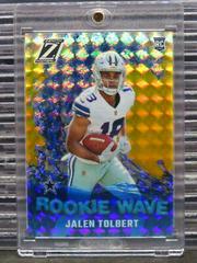Jalen Tolbert [Gold] #RW-JT Football Cards 2022 Panini Zenith Rookie Wave Prices