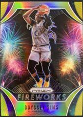 Odyssey Sims [Prizm Gold] #16 Basketball Cards 2020 Panini Prizm WNBA Fireworks Prices